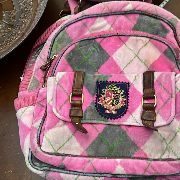 Juicy Couture Vintage Backpack Purse Bag Plaid and lunch pan
Velour Y2K main image 14